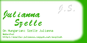 julianna szelle business card